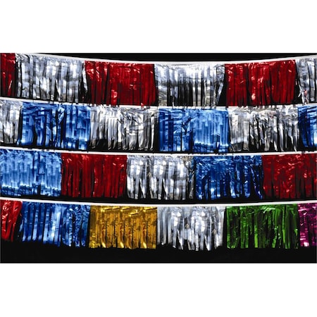 Ez Line Metallic Starburst Pennants: Stripe (R/S/B) 321-SRSB